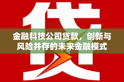 东方金融科技公司贷款，创新与风险并存的未来金融模式