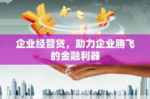 东方企业经营贷，助力企业腾飞的金融利器