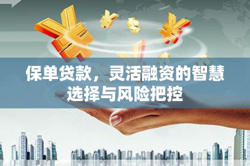 东方保单贷款，灵活融资的智慧选择与风险把控