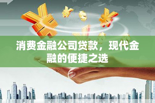 东方消费金融公司贷款，现代金融的便捷之选
