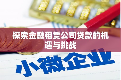 东方探索金融租赁公司贷款的机遇与挑战