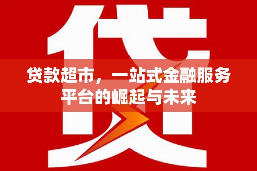 东方贷款超市，一站式金融服务平台的崛起与未来
