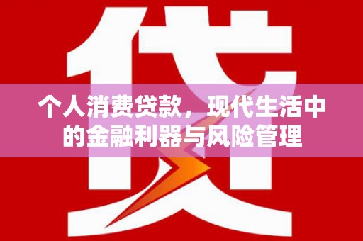 东方个人消费贷款，现代生活中的金融利器与风险管理