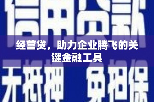 东方经营贷，助力企业腾飞的关键金融工具