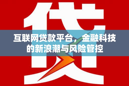 东方互联网贷款平台，金融科技的新浪潮与风险管控