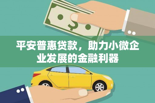 东方平安普惠贷款，助力小微企业发展的金融利器
