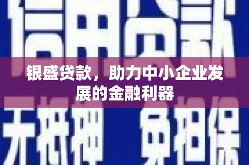 东方银盛贷款，助力中小企业发展的金融利器