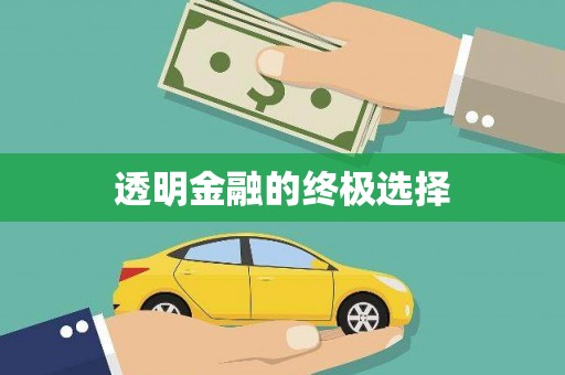 东方透明金融的终极选择